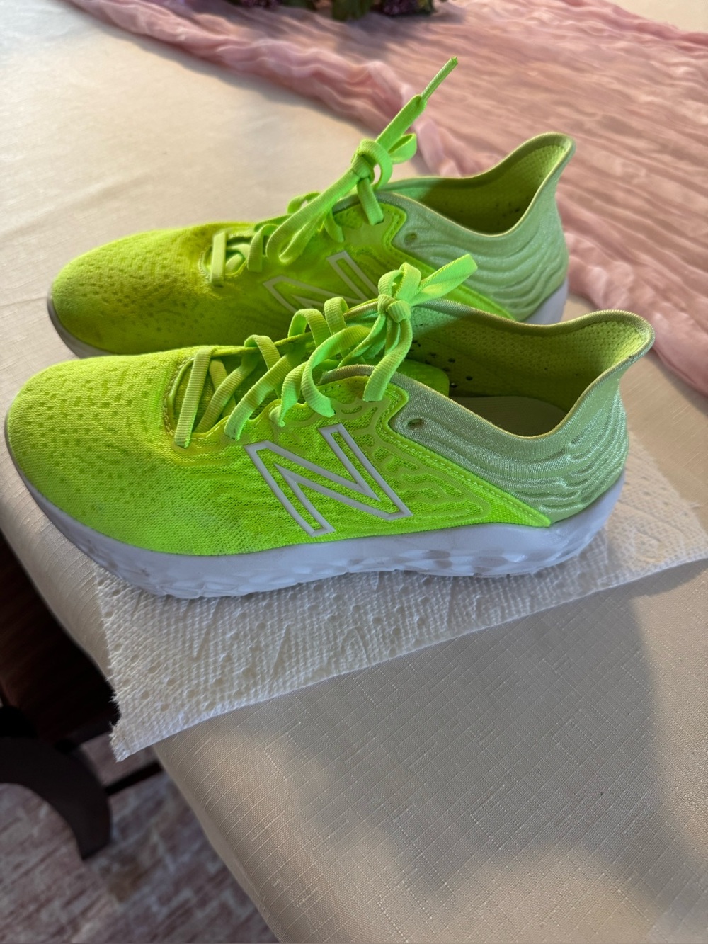 New Balance Bright Lime Green Running Shoes